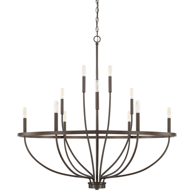 Greyson 12-Light Chandelier in Bronze