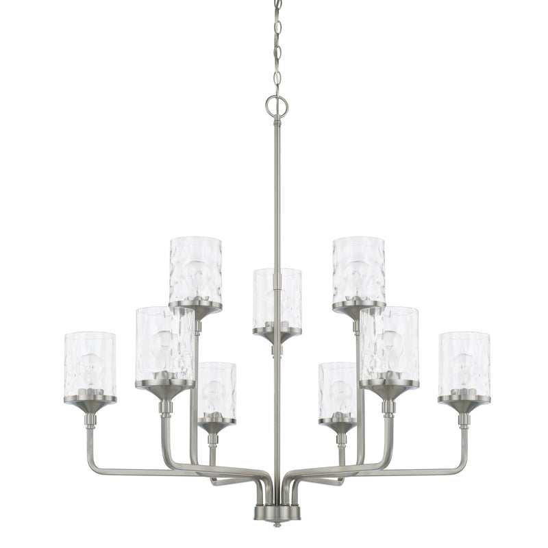 Colton 9-Light Chandelier in Brushed Nickel