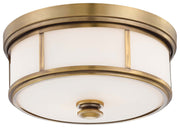 Harbour Point 2-Light Flush Mount in Liberty Gold