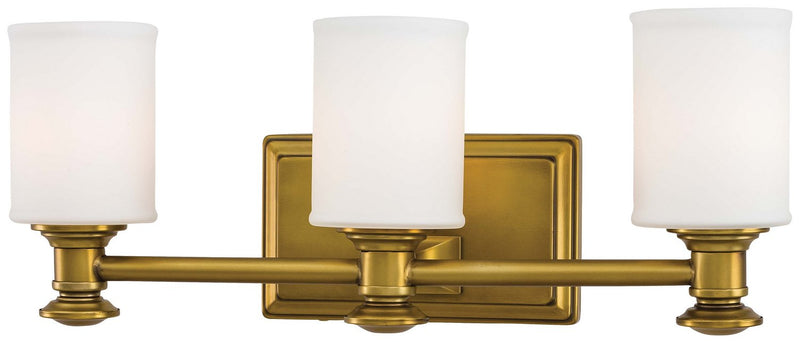 Harbour Point 3-Light Bath Vanity Light in Liberty Gold