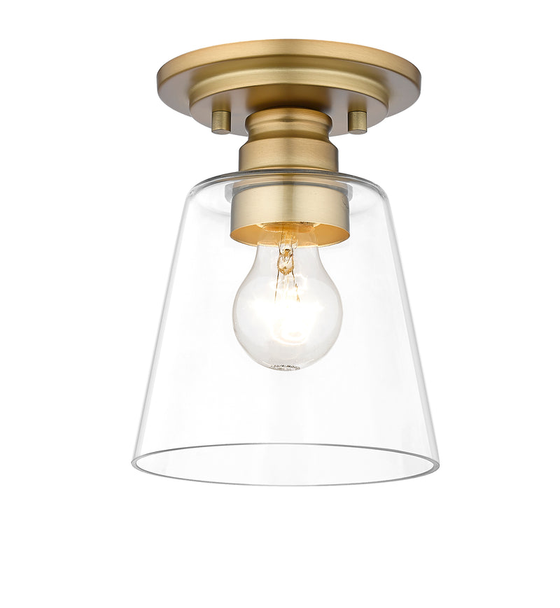 Annora 1 Light 7" Flush Mount in Olde Brass