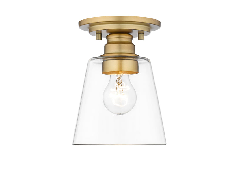 Annora 1 Light 7" Flush Mount in Olde Brass