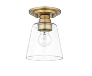 Annora 1 Light 7" Flush Mount in Olde Brass