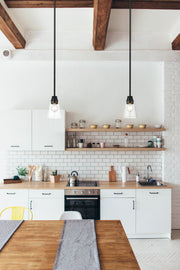 Annora 1 Light 5.5" Pendant in Matte Black in a room setting