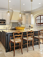Annora 1 Light 5.5" Pendant in Olde Brass in a room setting