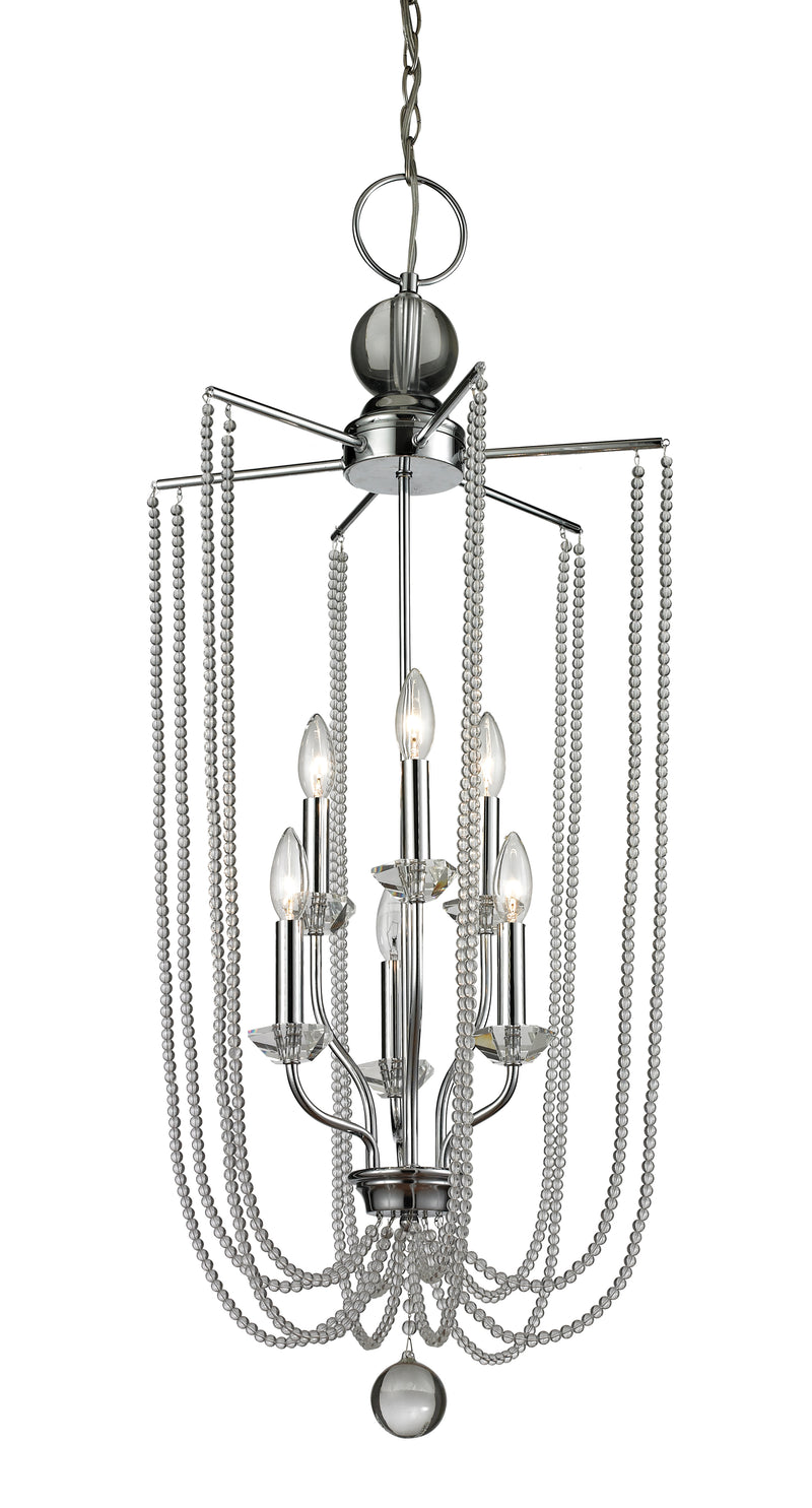 Serenade 6 Light 17.5" Chandelier in Chrome