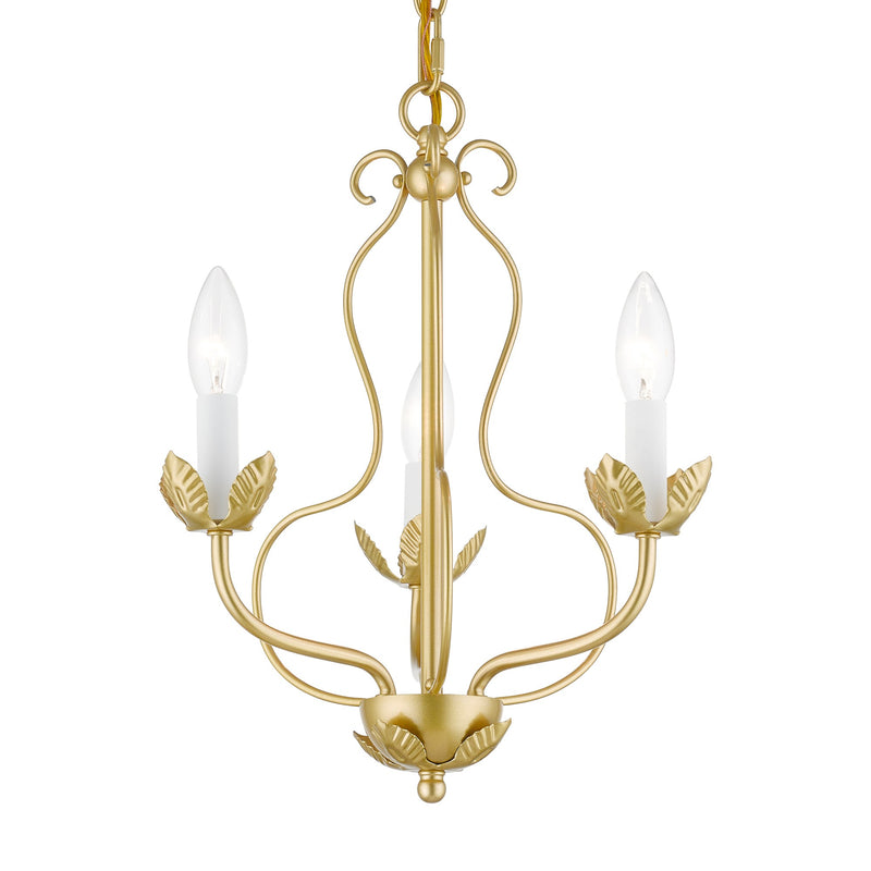 Katarina 3-Light Chandelier in Soft Gold
