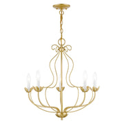 Katarina 5-Light Chandelier in Soft Gold