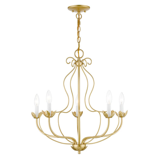 Katarina 5-Light Chandelier in Soft Gold
