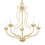 Katarina 5-Light Chandelier in Soft Gold