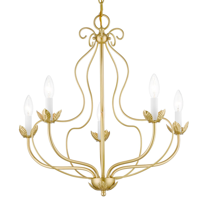 Katarina 5-Light Chandelier in Soft Gold