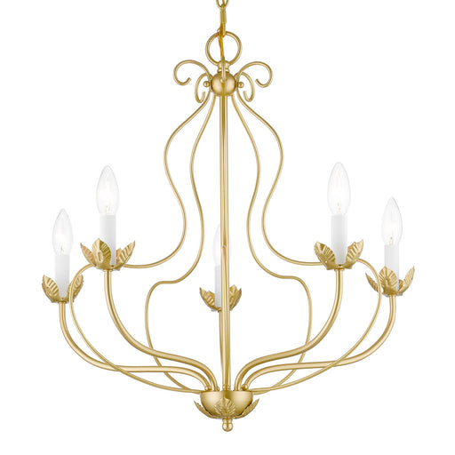 Katarina 5-Light Chandelier in Soft Gold