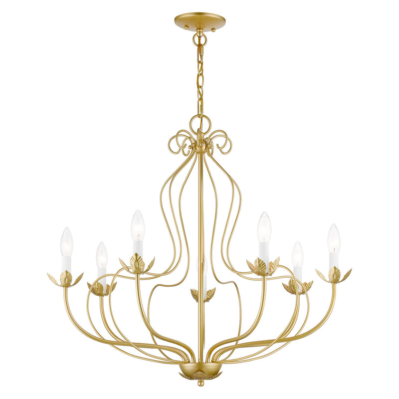Katarina 7-Light Chandelier in Soft Gold