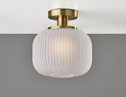 Hazel Flush Mount in Antique Brass