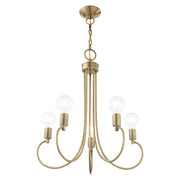 Bari 5-Light Chandelier in Antique Brass
