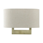 Ada 2-Light Medium ADA Wall Sconce in Antique Brass