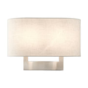 Ada 2-Light Medium ADA Wall Sconce in Brushed Nickel