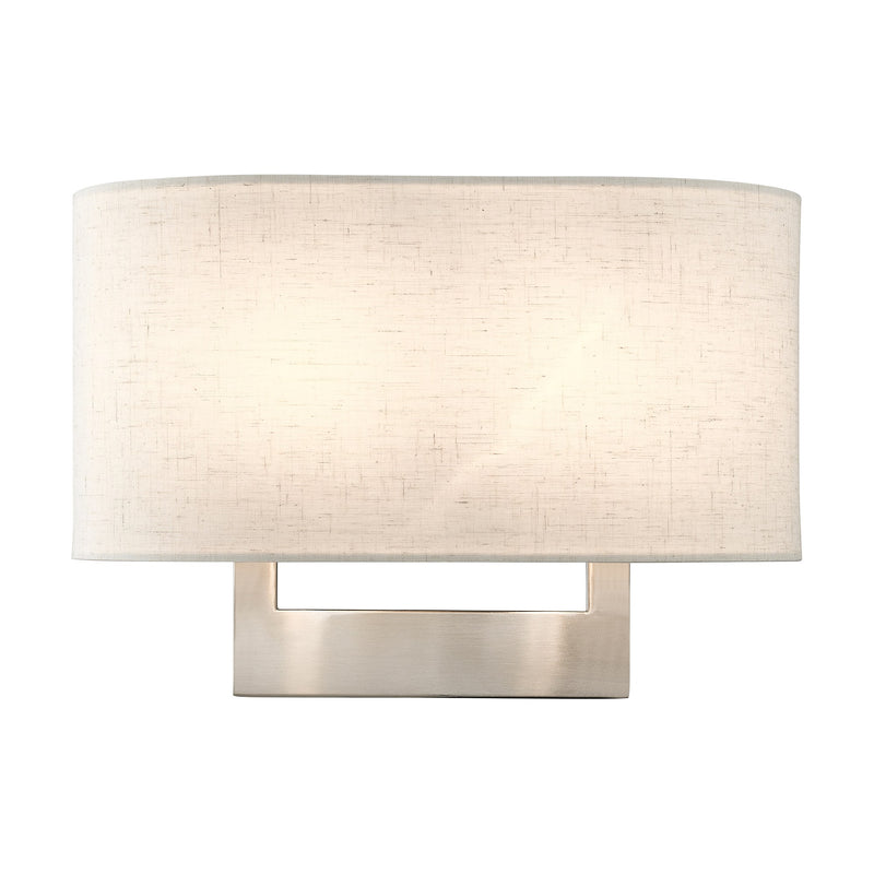 Ada 2-Light Medium ADA Wall Sconce in Brushed Nickel