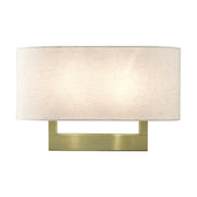 Ada 2-Light Large ADA Wall Sconce in Antique Brass