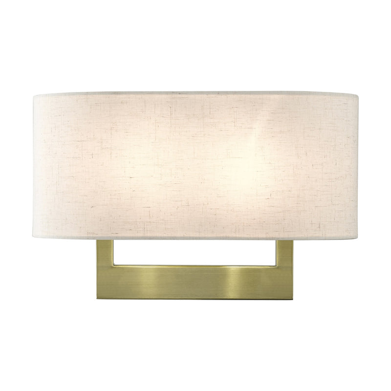 Ada 2-Light Large ADA Wall Sconce in Antique Brass