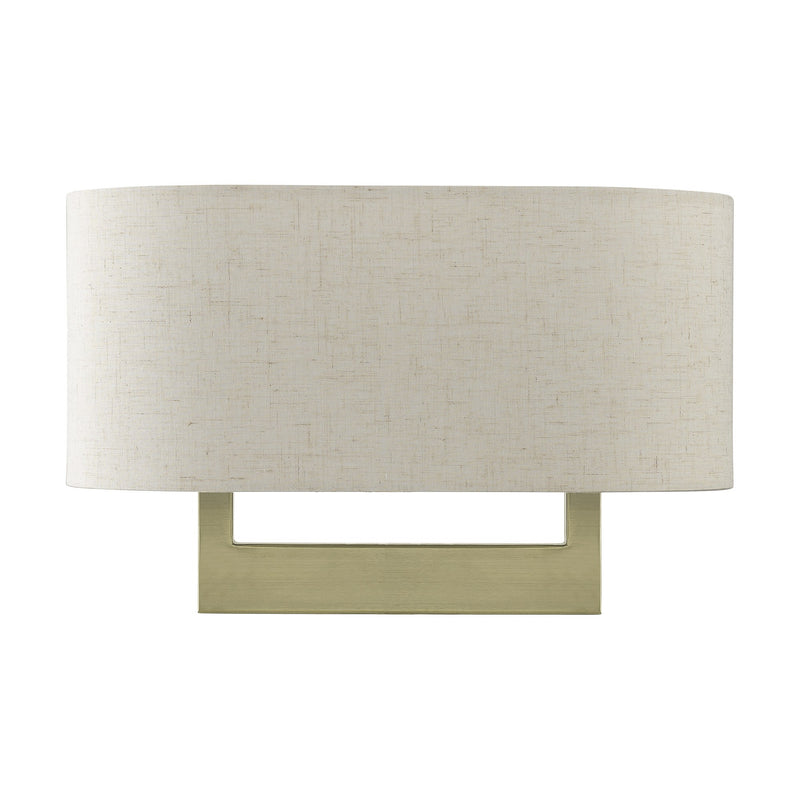 Ada 2-Light Large ADA Wall Sconce in Antique Brass