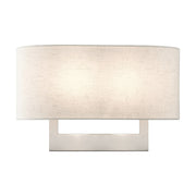 Ada 2-Light Large ADA Wall Sconce in Brushed Nickel