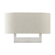 Ada 2-Light Large ADA Wall Sconce in Brushed Nickel