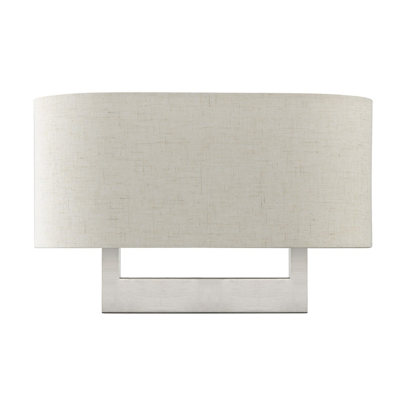 Ada 2-Light Large ADA Wall Sconce in Brushed Nickel