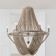 Kayla 6-Light Chandelier in Mystic Sand