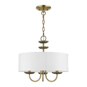 Brookdale 3-Light Mini Chandelier in Antique Brass
