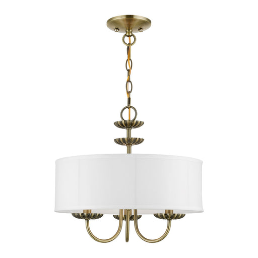 Brookdale 3-Light Mini Chandelier in Antique Brass