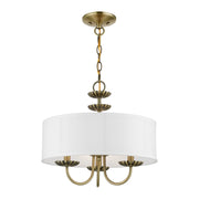 Brookdale 3-Light Mini Chandelier in Antique Brass