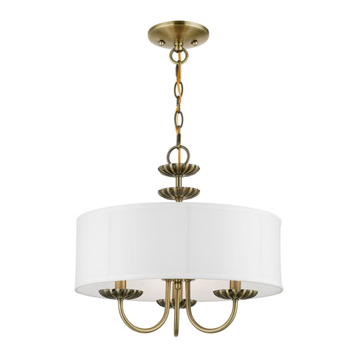 Brookdale 3-Light Mini Chandelier in Antique Brass