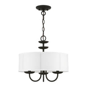 Brookdale 3-Light Mini Chandelier in Black