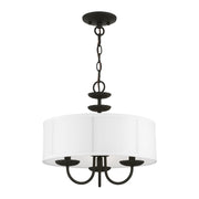 Brookdale 3-Light Mini Chandelier in Black