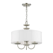 Brookdale 3-Light Mini Chandelier in Brushed Nickel