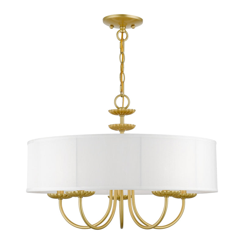 Brookdale 5-Light Chandelier in Soft Gold
