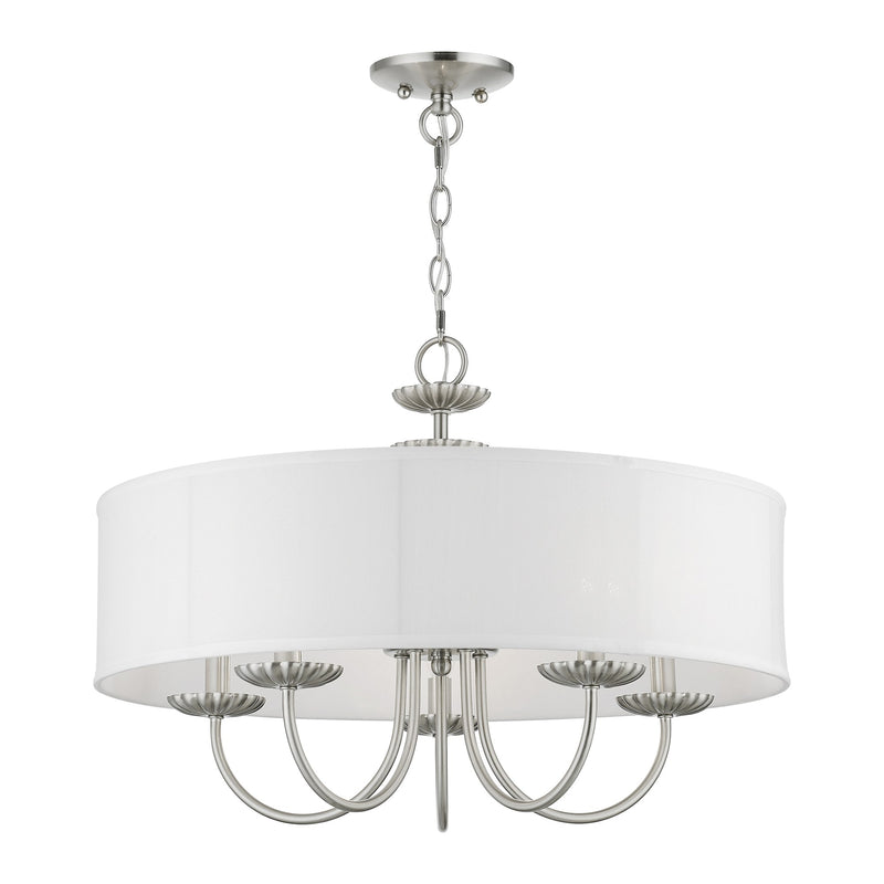Brookdale 5-Light Chandelier in Brushed Nickel