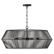 Kaiya 6-Light Pendant in Matte Black