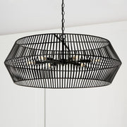 Kaiya 6-Light Pendant in Matte Black