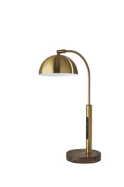 Bolton LED Desk Lamp in Antique Brass