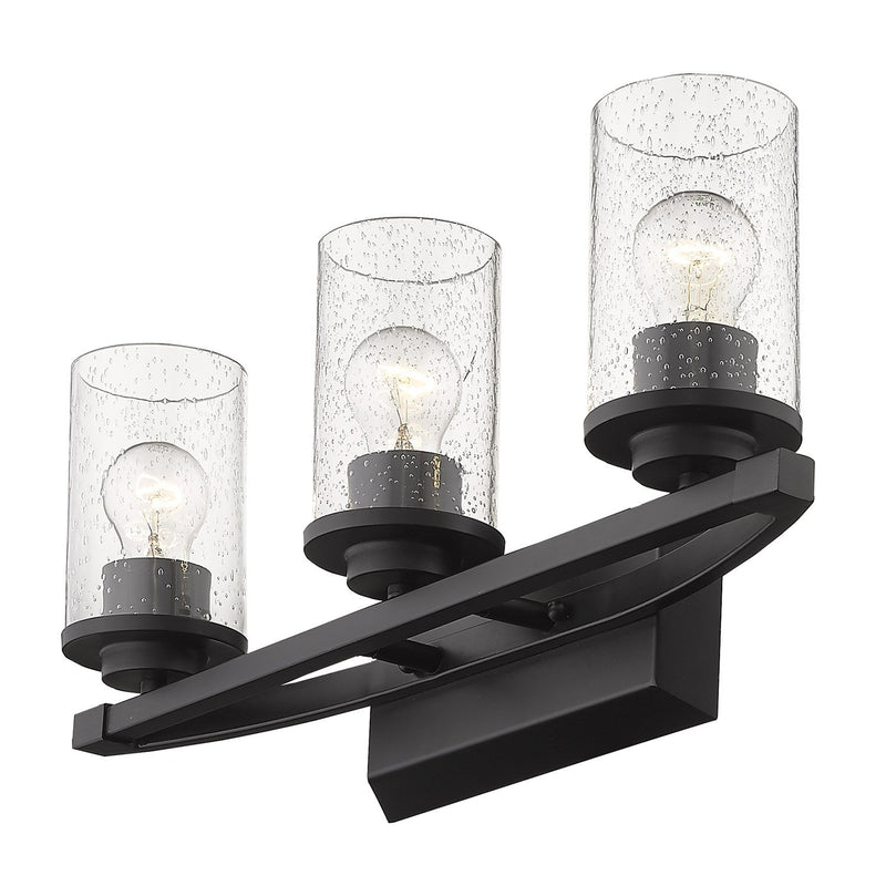 Mercer 3-Light Bath Vanity Light in Matte Black