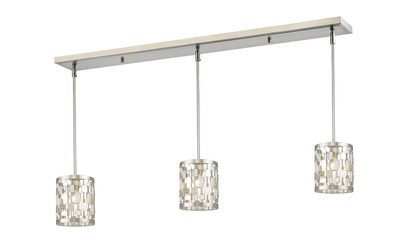 Almet 1 Light 48" Linear Pendant in Brushed Nickel