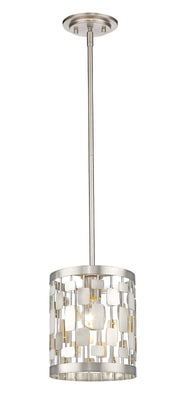Almet 1 Light 6" Pendant in Brushed Nickel