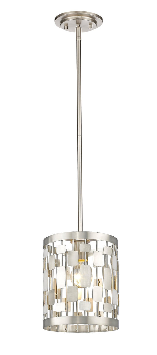 Almet 1 Light 6" Pendant in Brushed Nickel