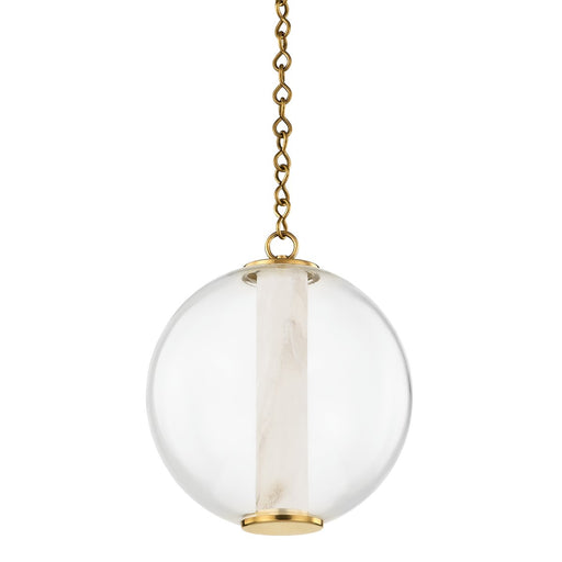 Pietra Small Pendant in Vintage Brass