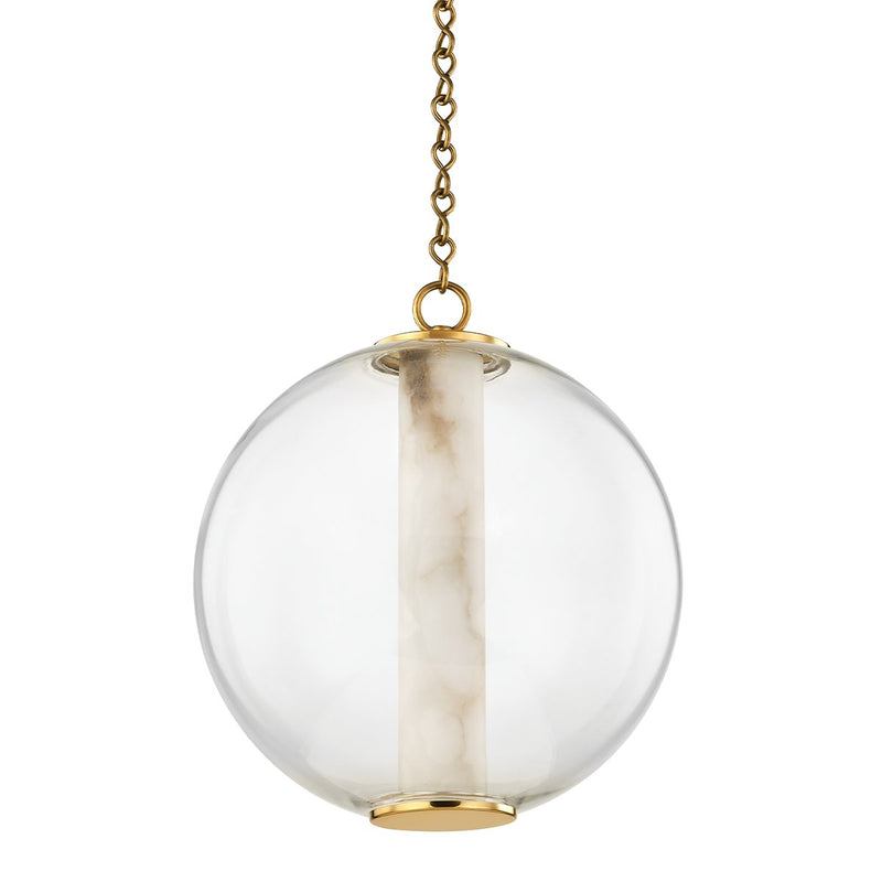 Pietra Medium Pendant in Vintage Brass