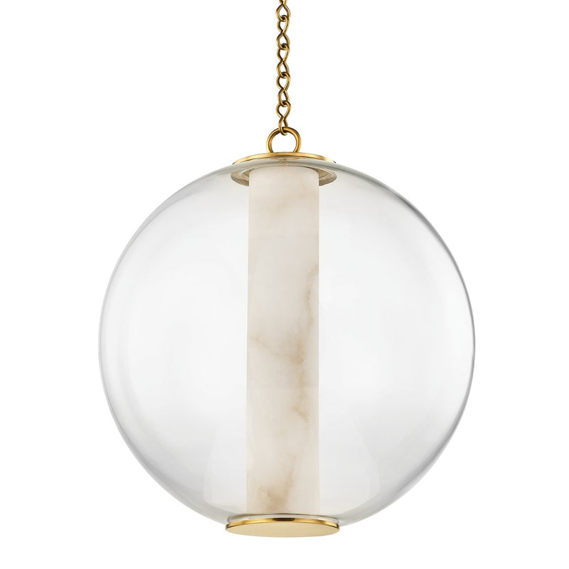Pietra Large Pendant in Vintage Brass