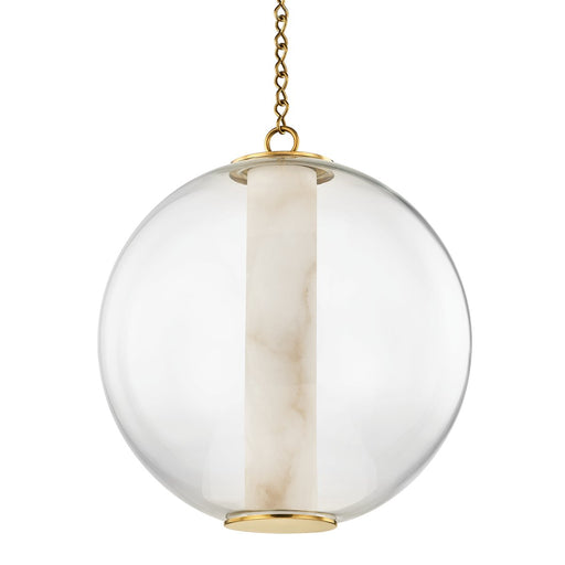Pietra Large Pendant in Vintage Brass