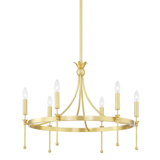 Gates 6-Light Chandelier in Aged Brass